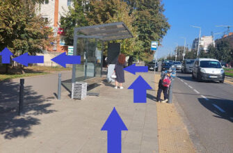 Зупинка транспорту біля ВДПУ ім. Коцюбинського, Вінниця