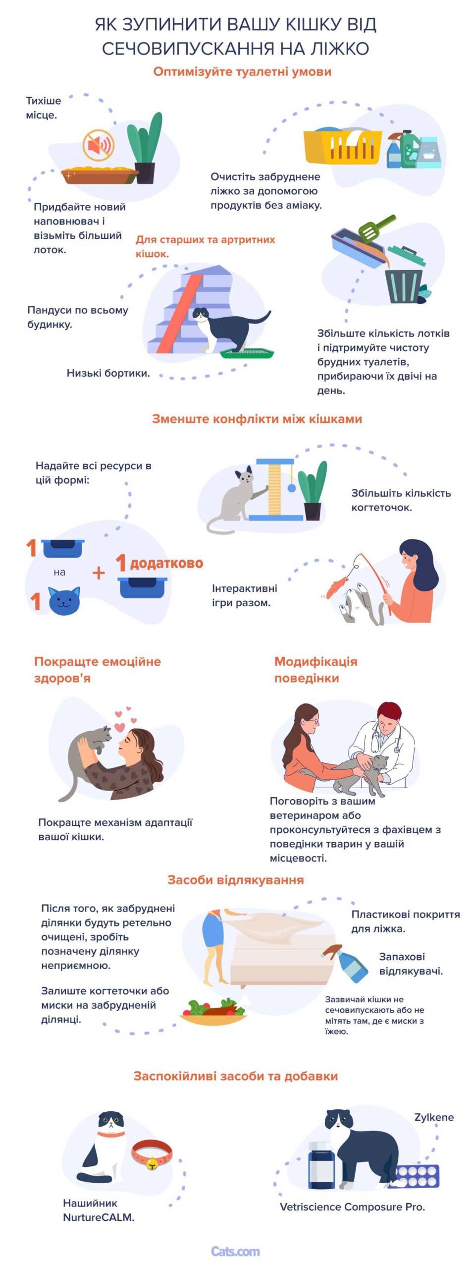 Як перестати кота пісяти на ліжко?