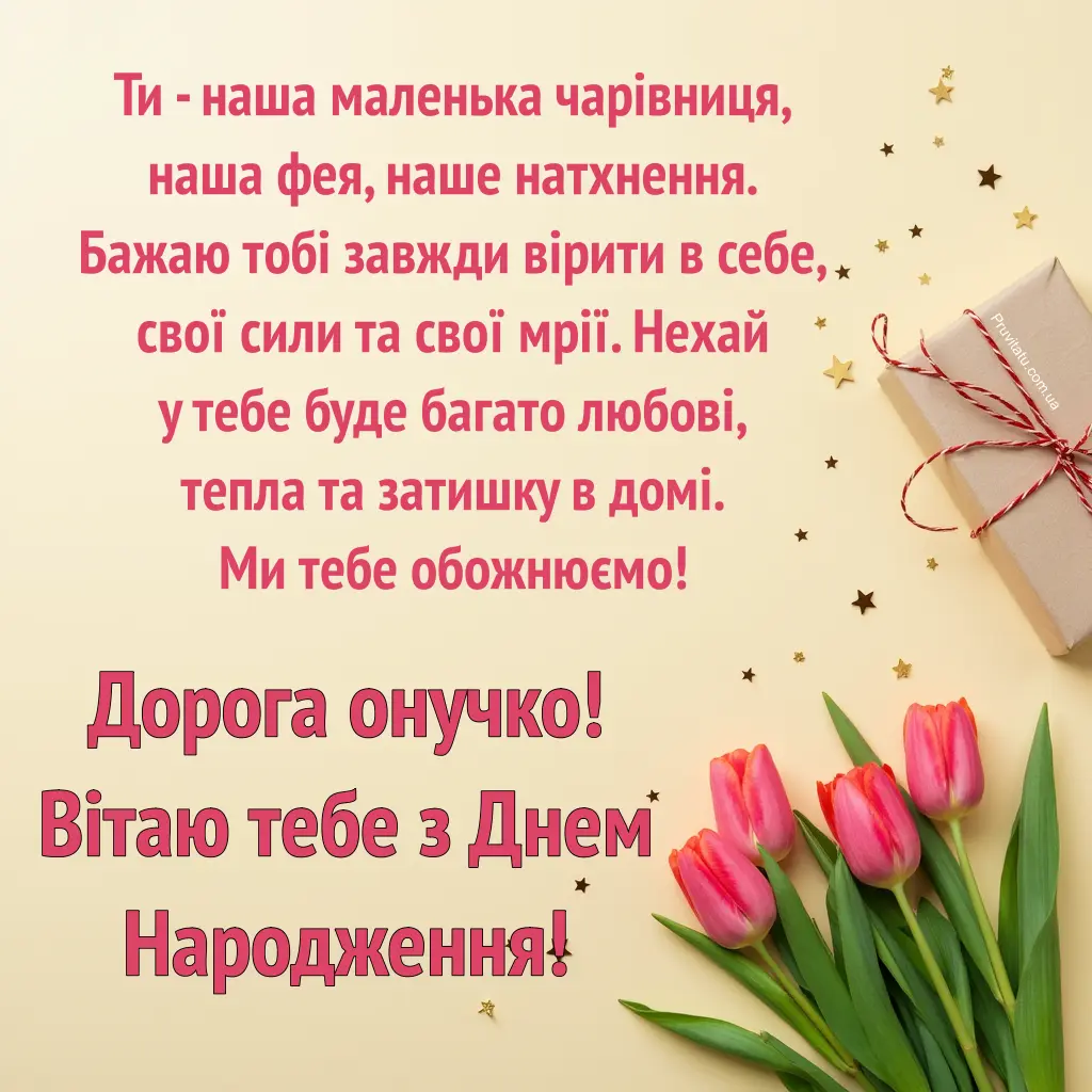 Привітання з днем народження