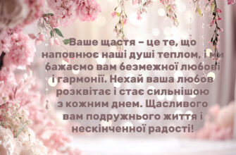 Зворушливі привітання з весіллям: найтепліші слова для молодят