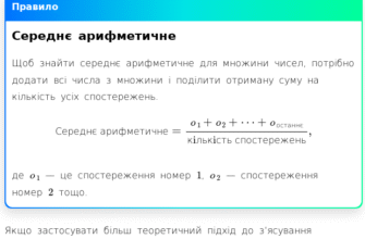 Що таке середнє арифметичне та як його обчислити: просте пояснення