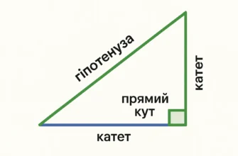 “Гіпотенуза: повне пояснення та застосування в математиці й житті”