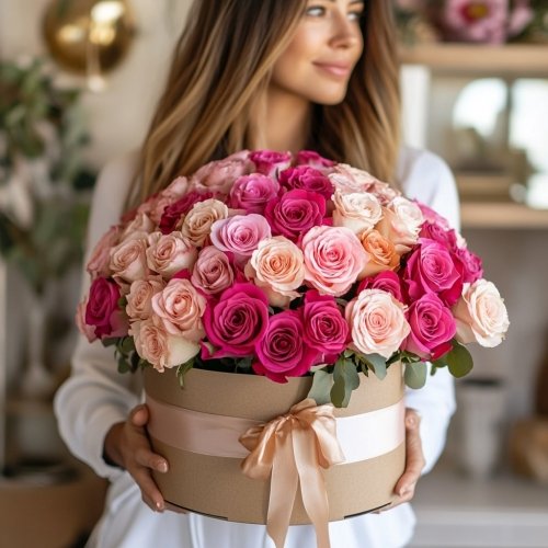 букет 101 троянда