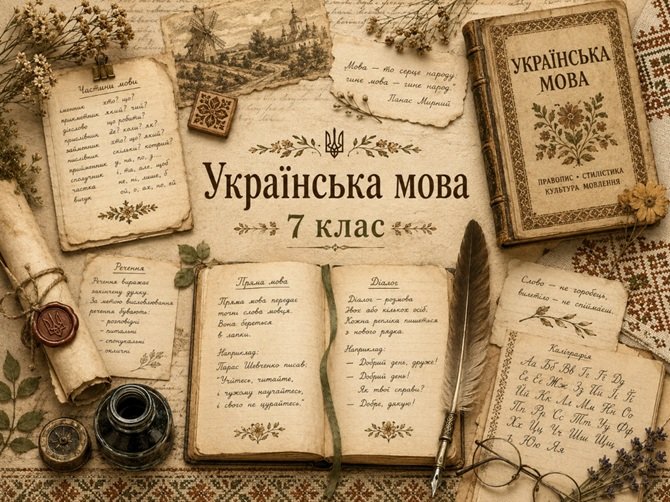 українська мова у 7 класі