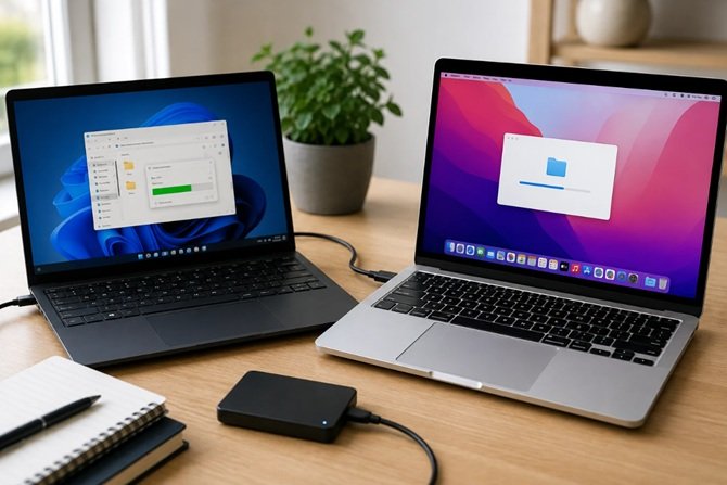 перенос файлов с Windows