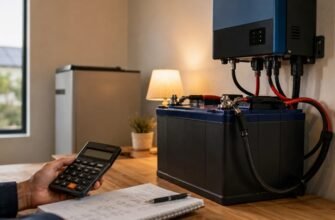 Як розрахувати ємність акумулятора для інвертора за потужністю та часом автономної роботи