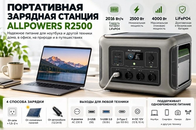 зарядная станция для ноутбука